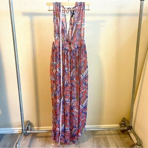 American & Beyond Boutique Clementine Ocean Maxi Dress Beach Cover Up